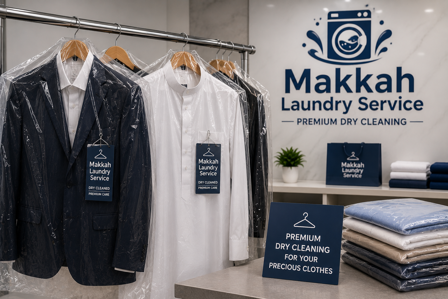 Dry cleaning service in Makkah
